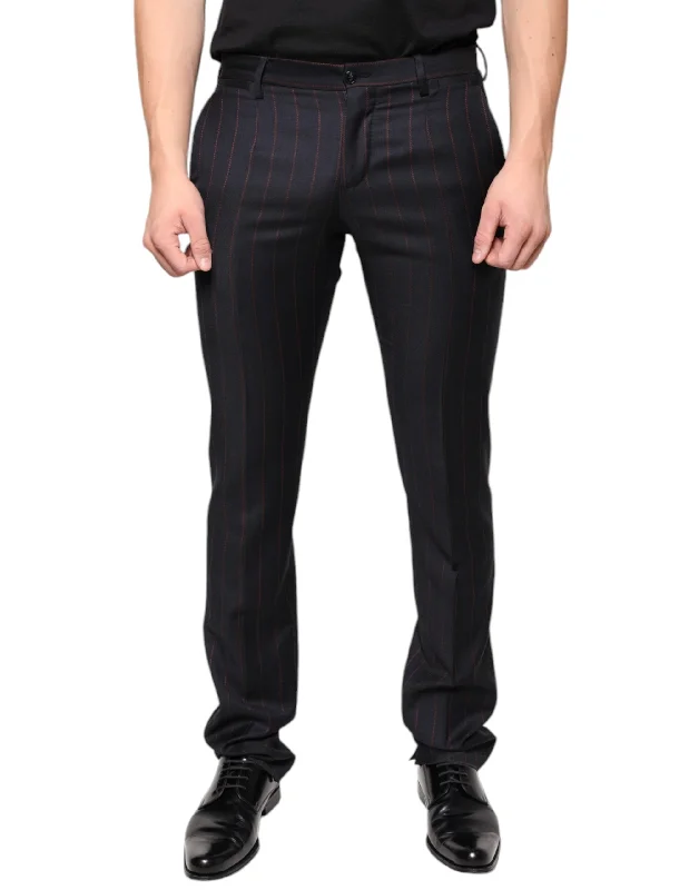 Dolce & Gabbana  Stripes Skinny Men Dress Men's Pants