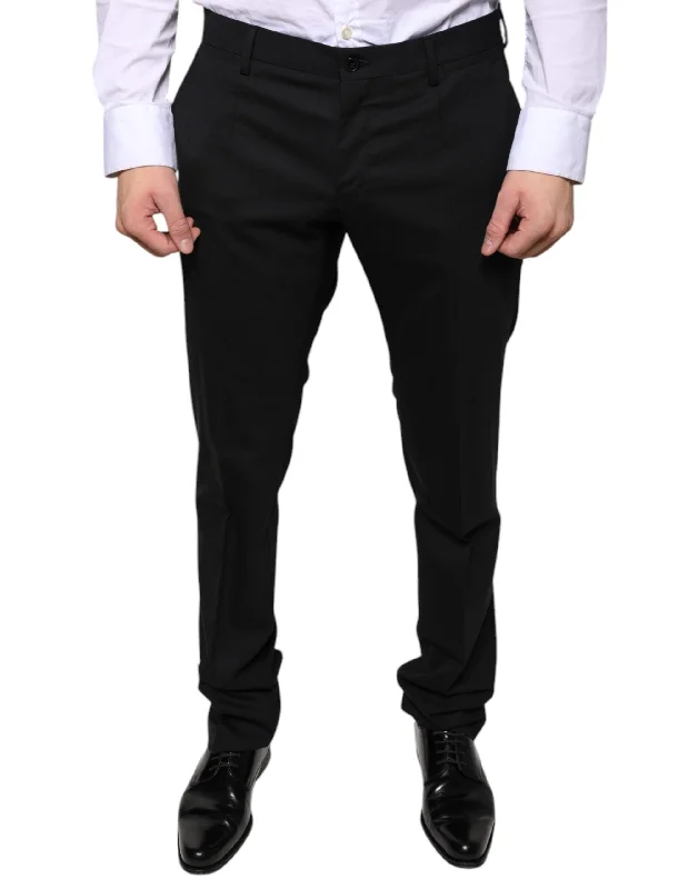 Dolce & Gabbana  Wool Skinny Dress Formal Men's Pants