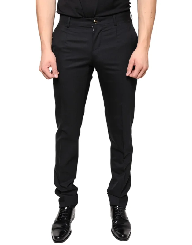 Dolce & Gabbana  Wool Skinny Men Dress Men's Pants