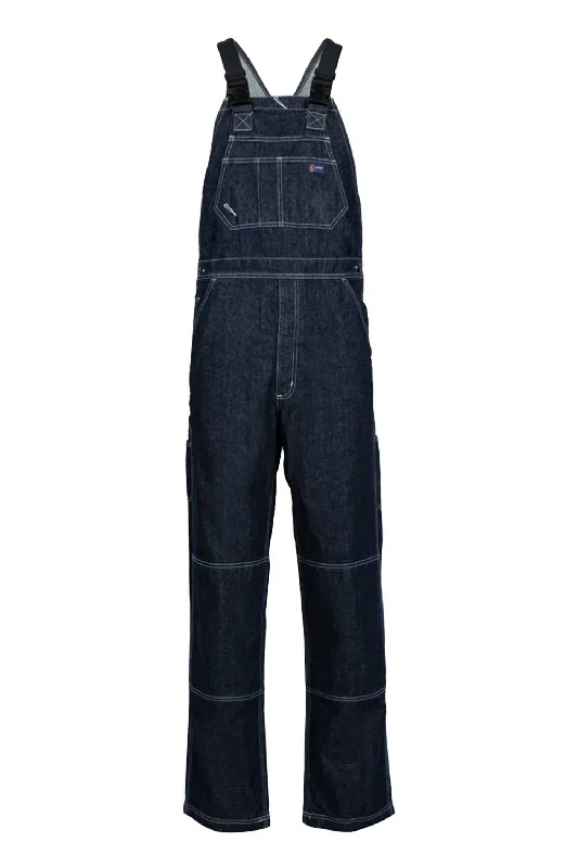 Fire Resistant Bib Overalls In Denim