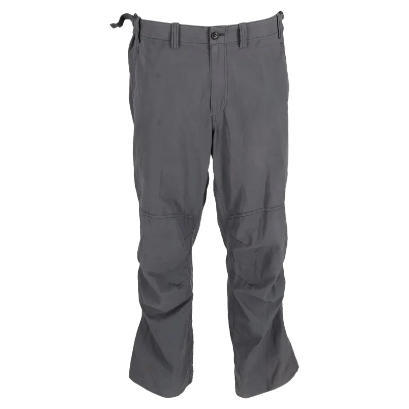 Issey Miyake Straight Leg Pants in Grey Nylon