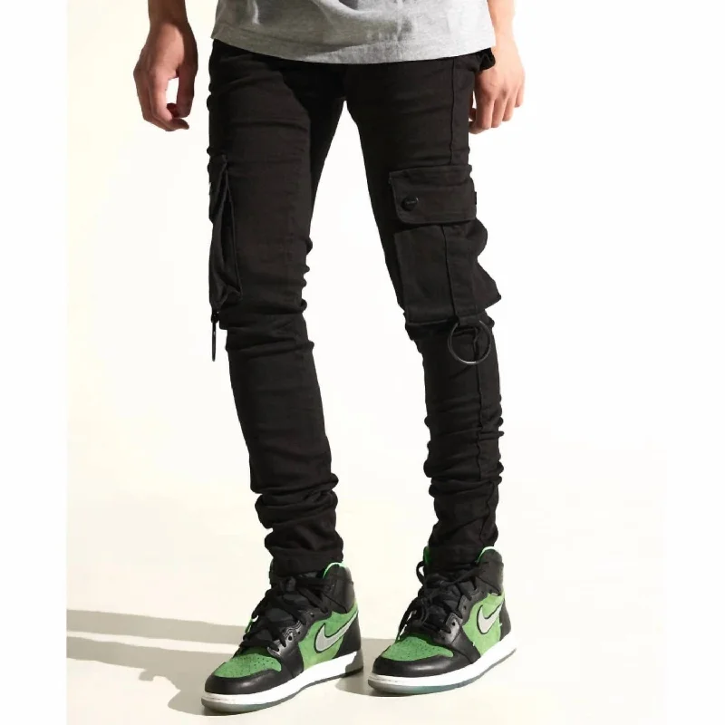 Men's I'll Be There Cargo Jean In Jet Black