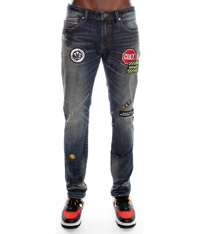 Men's Rocker Slim Stretch Jean In Sulfur