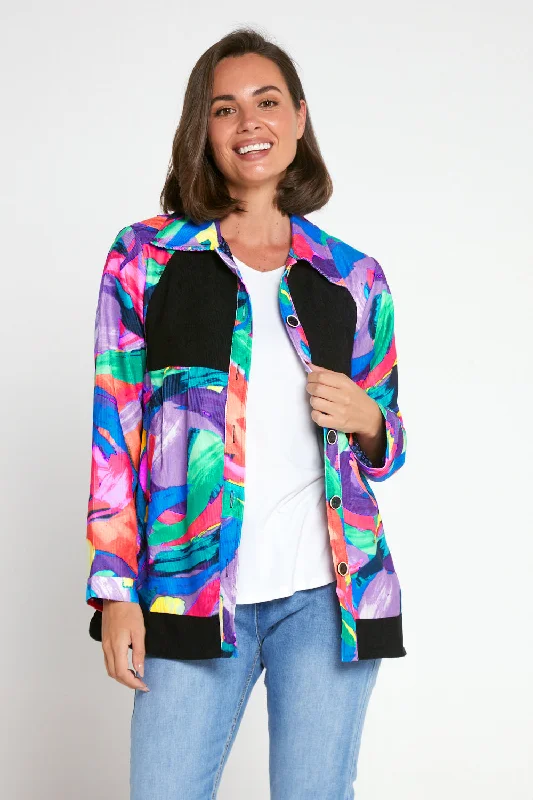 Phoenix Corduroy Jacket - Rainbow Swirl