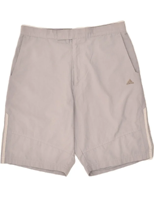 ADIDAS Mens Chino Shorts Large W36  Grey Polyester