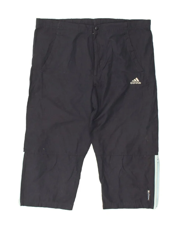 ADIDAS Mens Chino Shorts W32 Medium Navy Blue Cotton