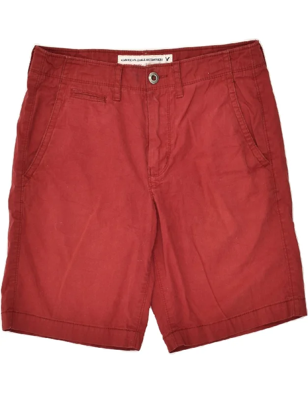 AMERICAN EAGLE Mens Chino Shorts W31 Medium  Red Cotton