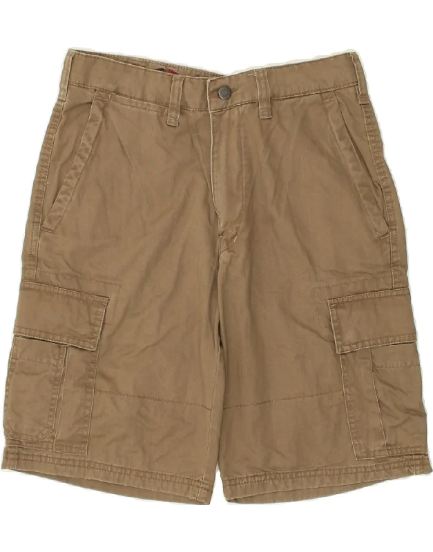 AMERICANINO Mens Cargo Shorts IT 46 Small W29 Brown Cotton