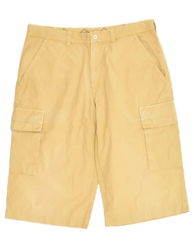 AVIREX Mens Cargo Shorts W34 Large Beige Cotton