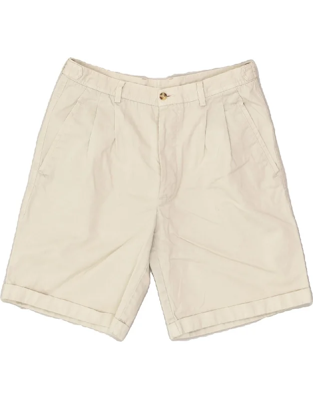 BALLOON Mens Casual Shorts IT 50 Large W33 Beige Cotton