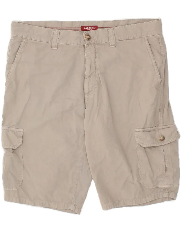 CARRERA Mens 618 Cargo Shorts IT 48 Medium W33 Beige Cotton