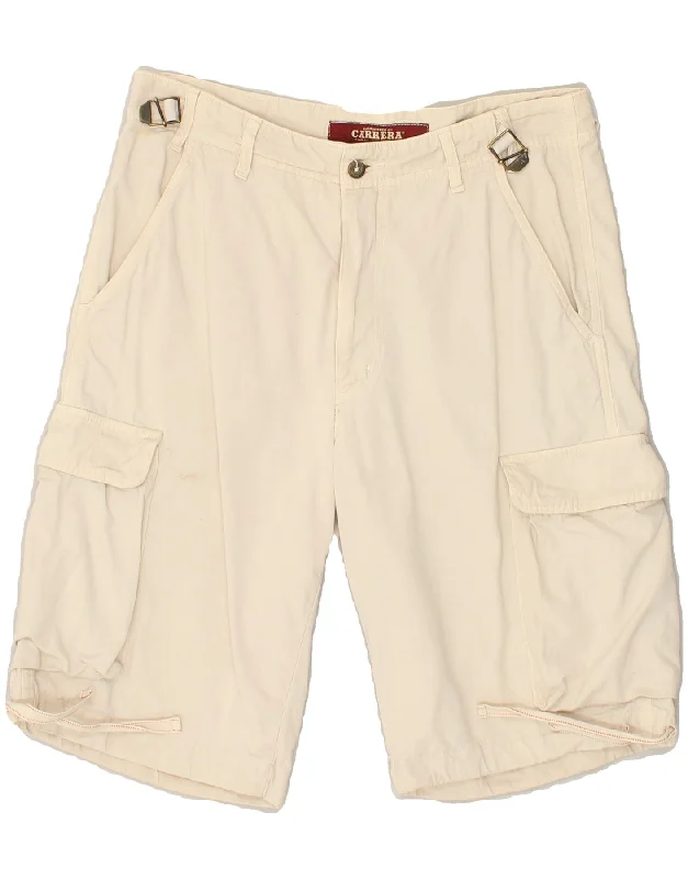 CARRERA Mens Cargo Shorts W33 Medium Beige Cotton