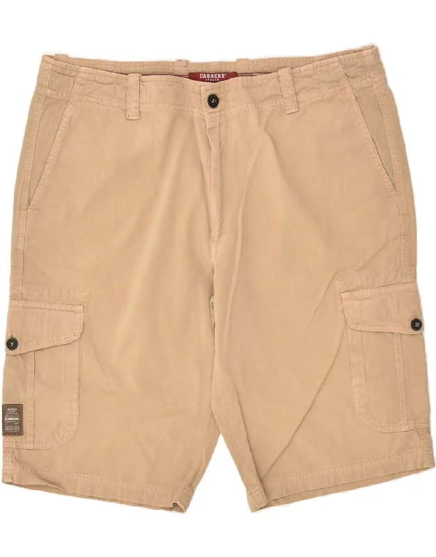 CARRERA Mens Cargo Shorts W38 XL Beige Cotton