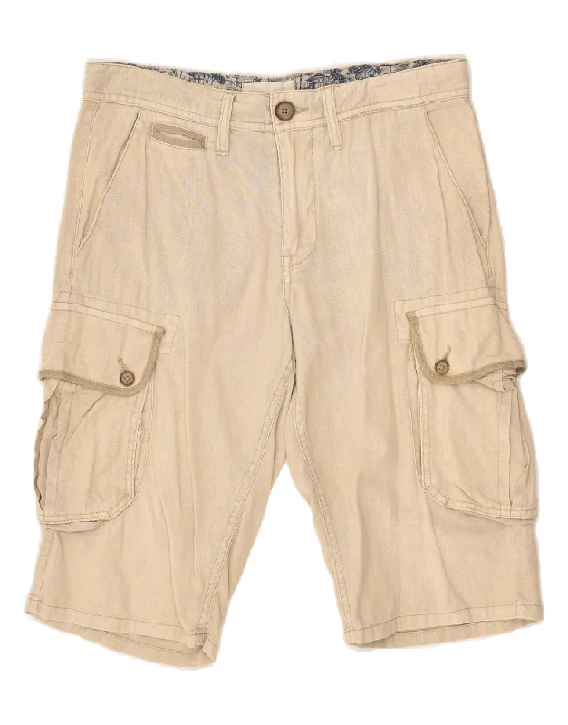 CELIO Mens Cargo Shorts W38 XL Beige