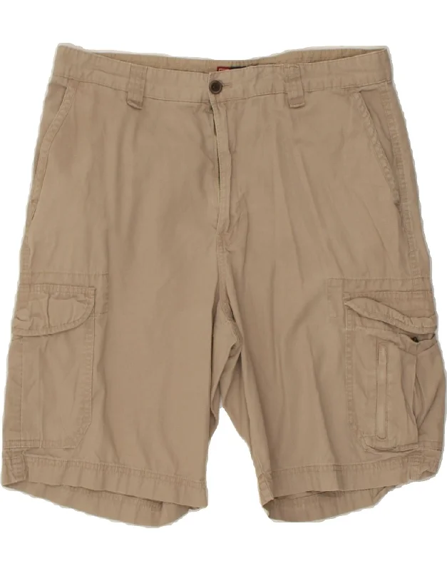 CHAPS Mens Cargo Shorts W36 Large Beige Cotton