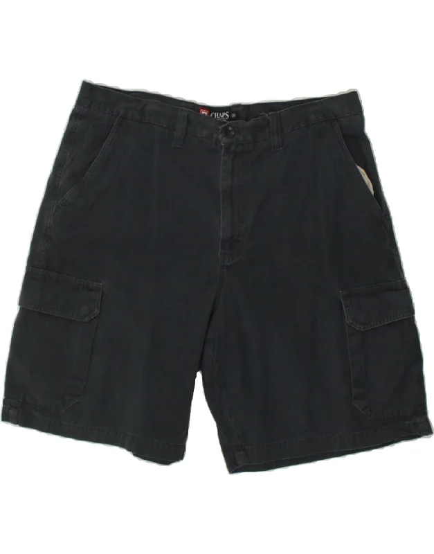 CHAPS Mens Cargo Shorts W38 XL Black Cotton