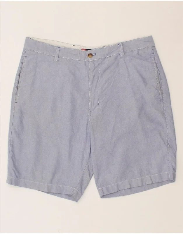 CHAPS Mens Chino Shorts W36 Large Blue Cotton