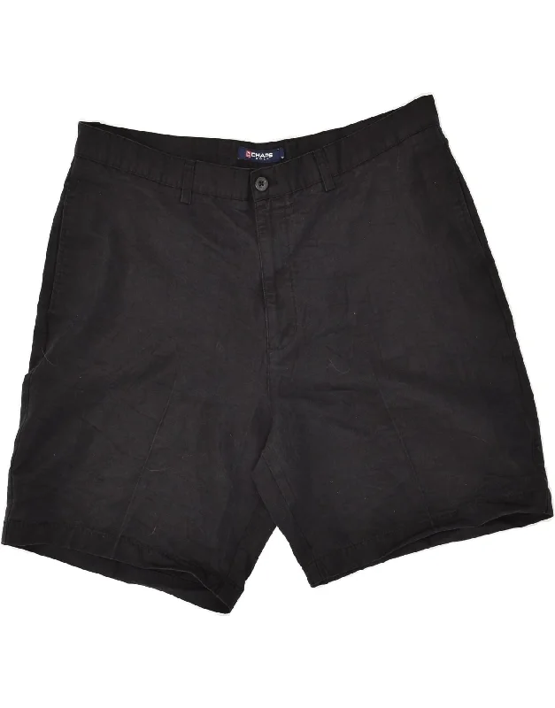 CHAPS Mens Chino Shorts W40 XL Black Cotton