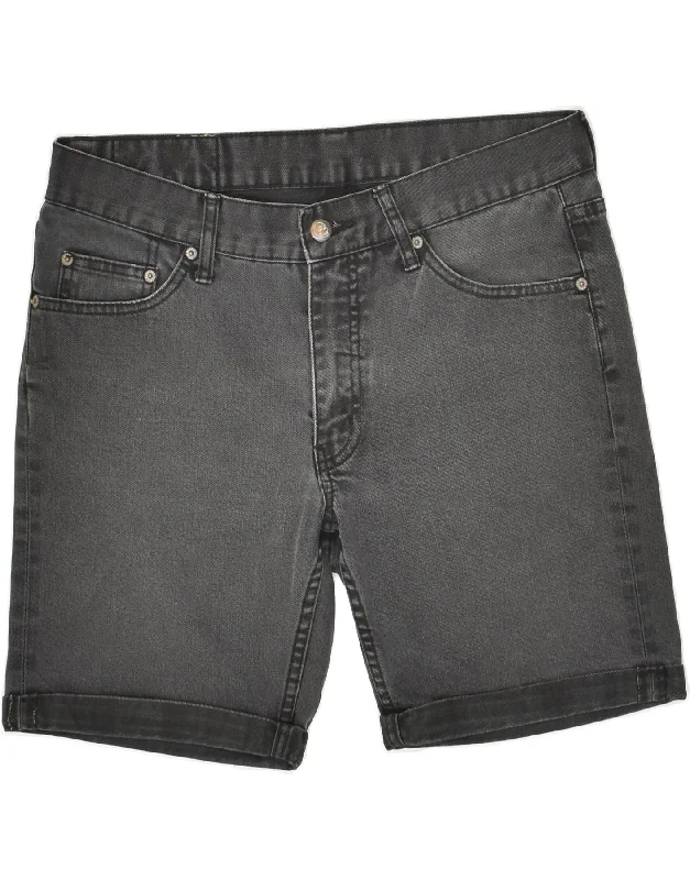 CHEAP MONDAY Mens Denim Shorts W30 Medium Grey Cotton