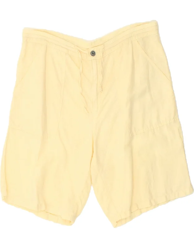 COLMAR Mens Chino Shorts IT 52 XL W36  Yellow Cotton