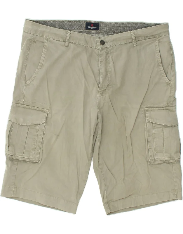 CONTE OF FLORENCE Mens Cargo Shorts W38 XL Grey