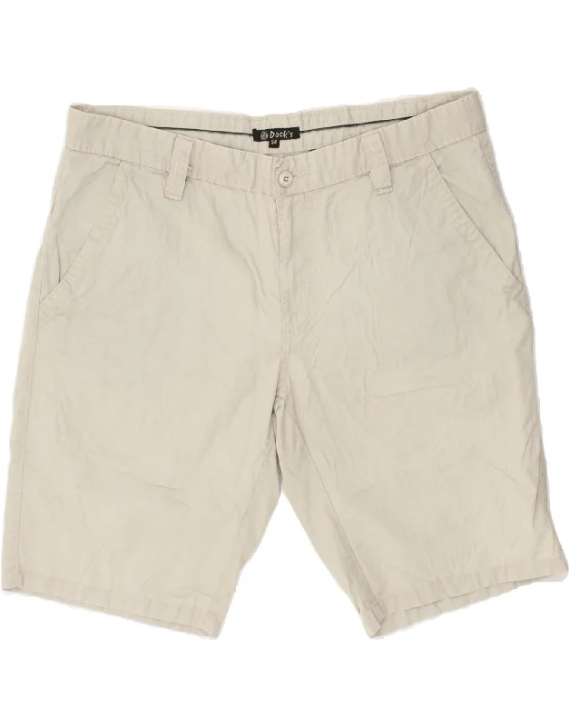 DACK'S Mens Chino Shorts IT 54 2XL W38 Grey Cotton