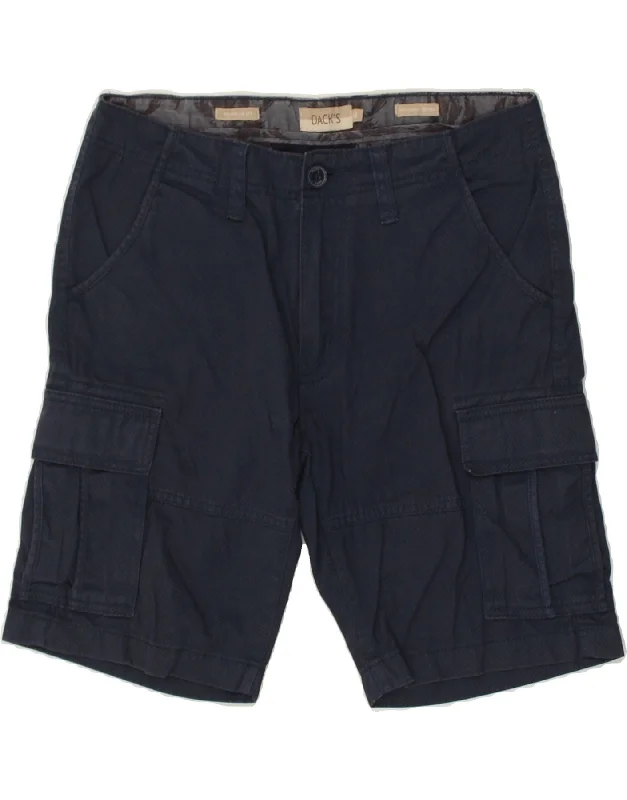 DACK'S Mens Originals Regular Fit Cargo Shorts IT 44 XS W32  Navy Blue