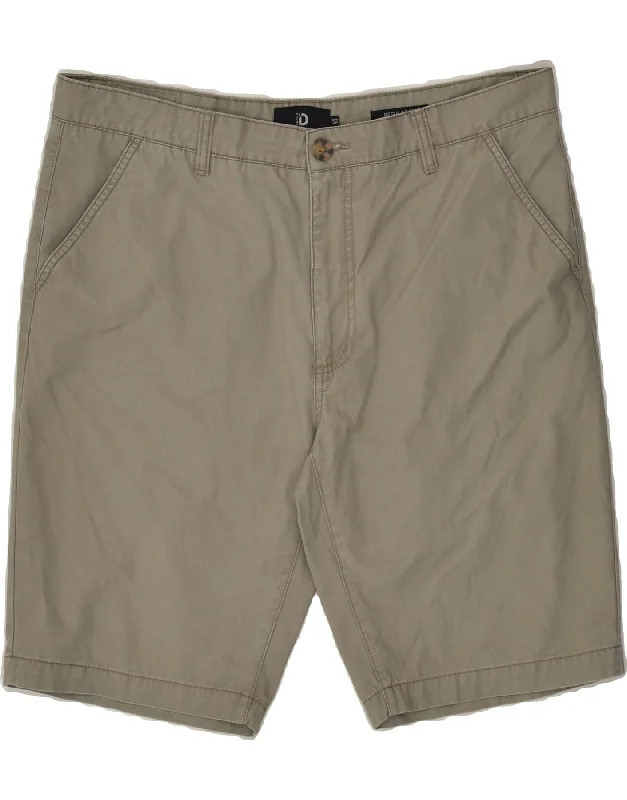 DACK'S Mens Regular Fit Chino Shorts IT 52 XL W38 Grey Cotton