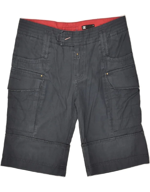 DC Mens Cargo Shorts W26 XS Grey Cotton