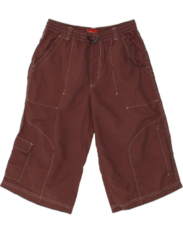 DIADORA Mens Cargo Shorts Medium W30  Brown Nylon