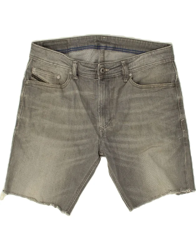 DIESEL Mens Denim Shorts W31 Medium  Grey Cotton