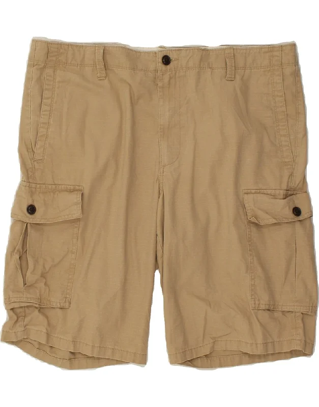 DOCKERS Mens Cargo Shorts W38 XL Beige Cotton