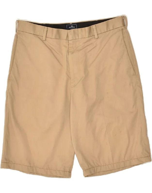 DOCKERS Mens Chino Shorts W30 Medium Beige Cotton