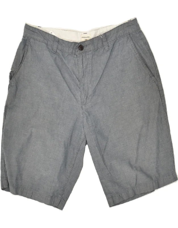 DOCKERS Mens Chino Shorts W32 Medium  Grey Cotton