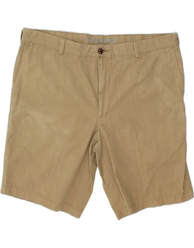 DOCKERS Mens Chino Shorts W42 2XL Beige Cotton