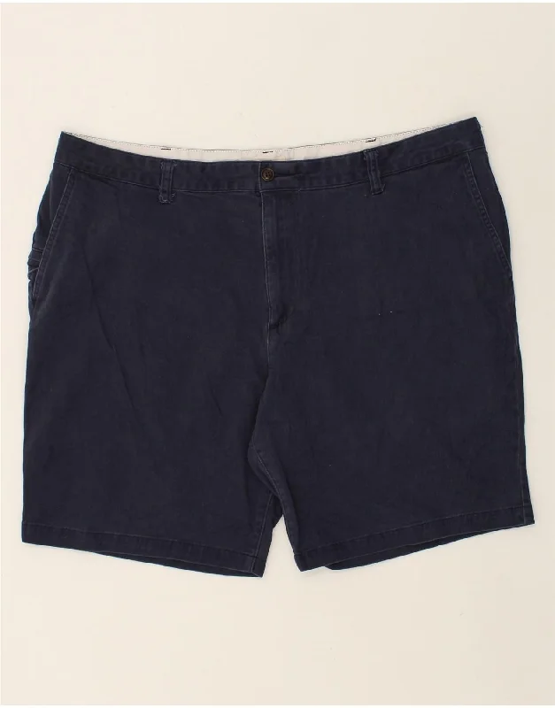 DOCKERS Mens Chino Shorts W42 2XL Navy Blue Cotton