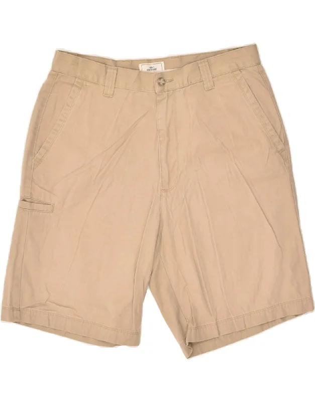 DOCKERS Mens Relaxed Fit Cargo Shorts W34 Large Beige Cotton