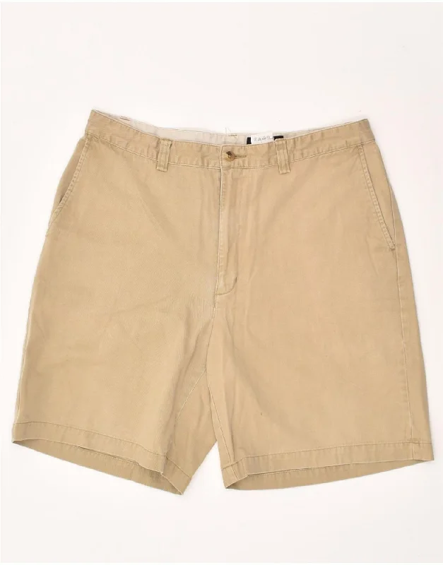 EDDIE BAUER Mens Chino Shorts W36 Large Beige Cotton