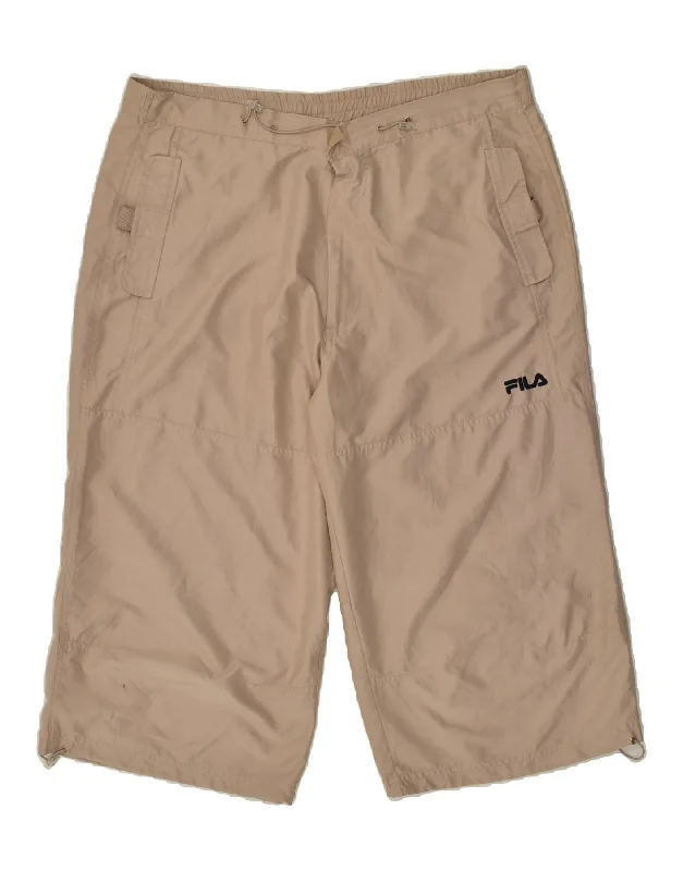 FILA Mens Chino Shorts XL W38 Brown Polyester