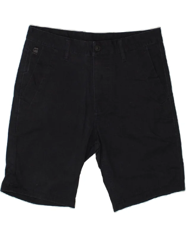 G-STAR Mens Chino Shorts W30 Medium Navy Blue