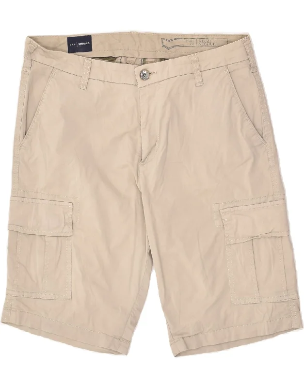 GAS Mens Cargo Shorts W33 Medium Beige Cotton