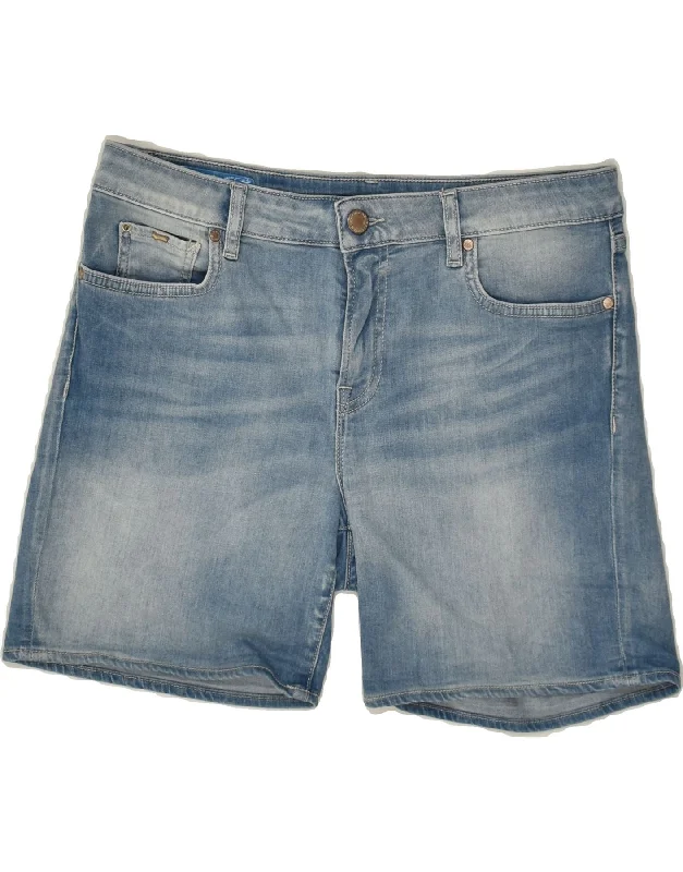 GAS Mens Denim Shorts W29 Small Blue Cotton