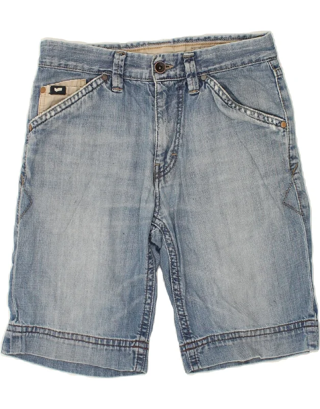 GAS Mens Denim Shorts W30 Medium Blue Cotton