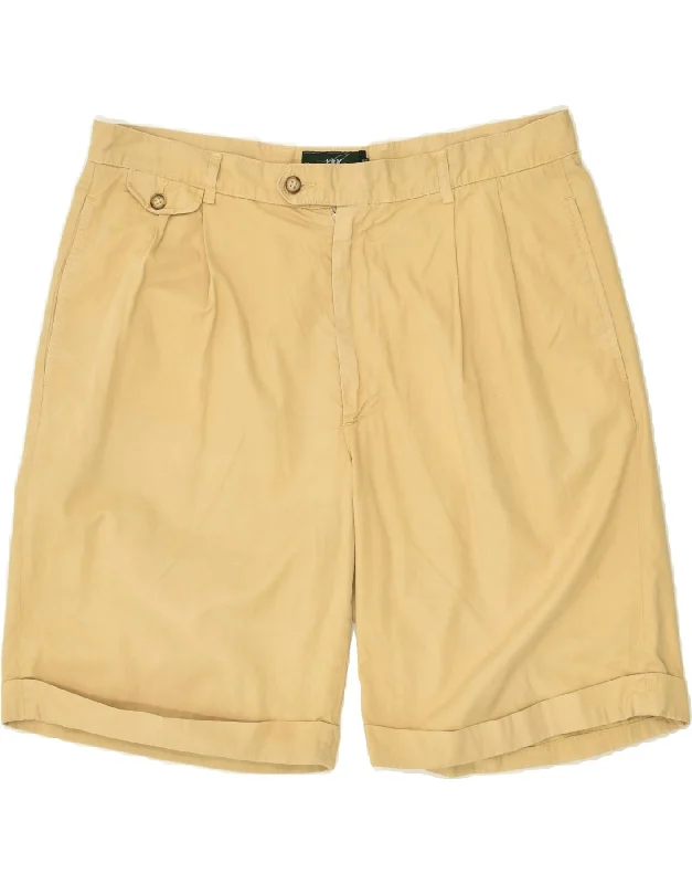 HENRY COTTONS Mens Chino Shorts IT 54 2XL W37  Beige Cotton