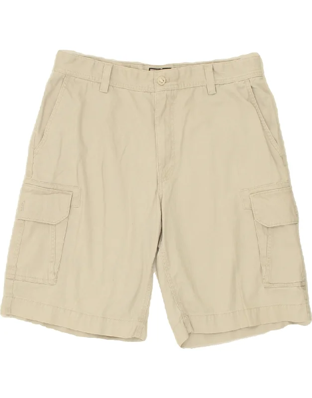 IZOD Mens Cargo Shorts W36 Large Grey Cotton