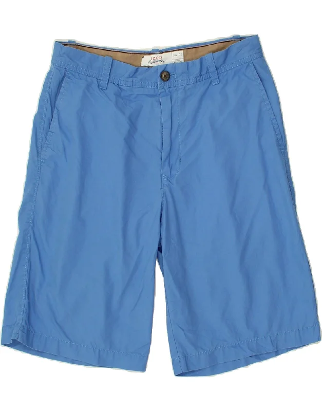 IZOD Mens Chino Shorts W30 Medium Blue Cotton