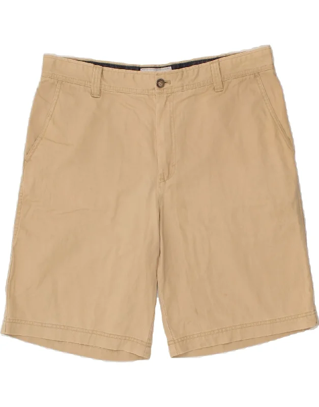 IZOD Mens Salt Water Chino Shorts W38 XL Beige Cotton