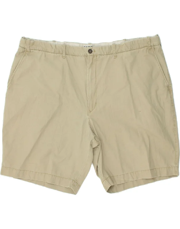 IZOD Mens Salt Water Chino Shorts W50 4XL Beige Cotton