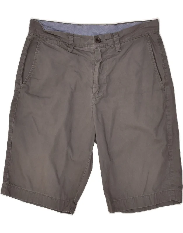 J. CREW Mens Chino Shorts W29 Small Grey Cotton