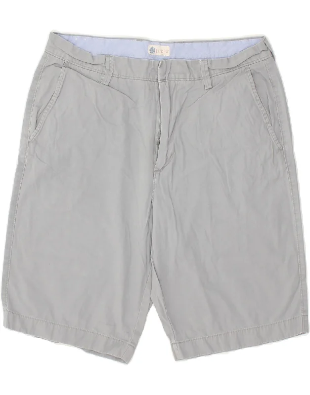 J. CREW Mens Chino Shorts W33 Medium Grey Cotton